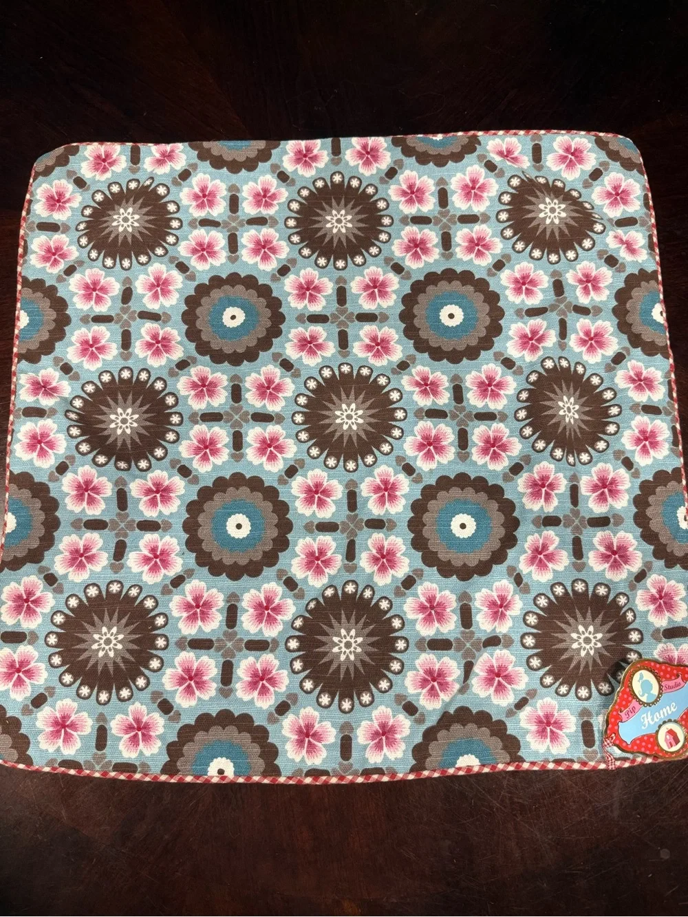 Anthropology Pip Studio Floral Medallion Accent Pillow Cover 24 x 24